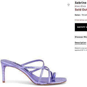 NEW Alice + Olivia Sabrine Heels | Size 8